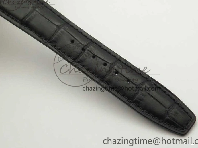 MIROTIME 1220 Portuguese Tourbillon IW5046 RG ZF Best Edition Gray Dial on Black Leather Strap SmoothTexture 7142